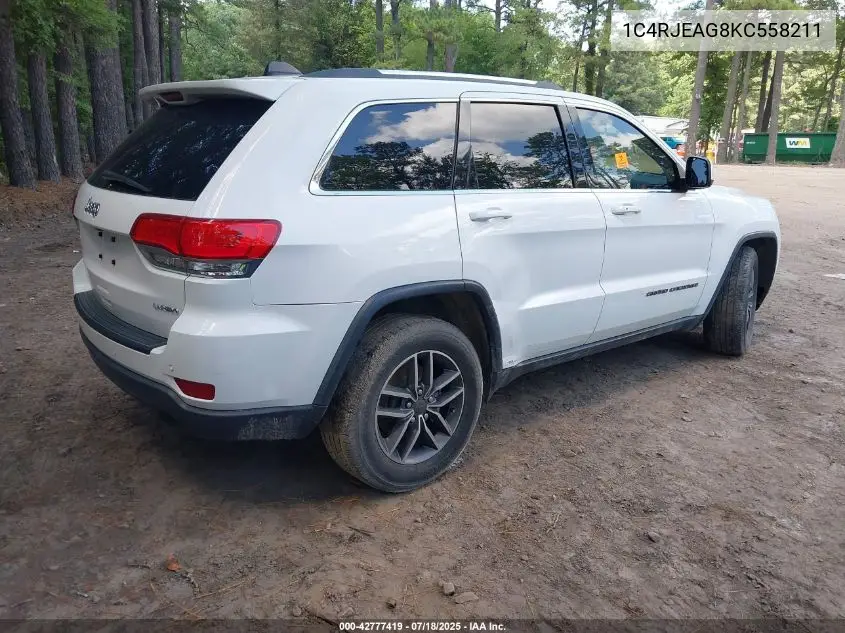 2019 Jeep Grand Cherokee Laredo E 4X2 VIN: 1C4RJEAG8KC558211 Lot: 42777419