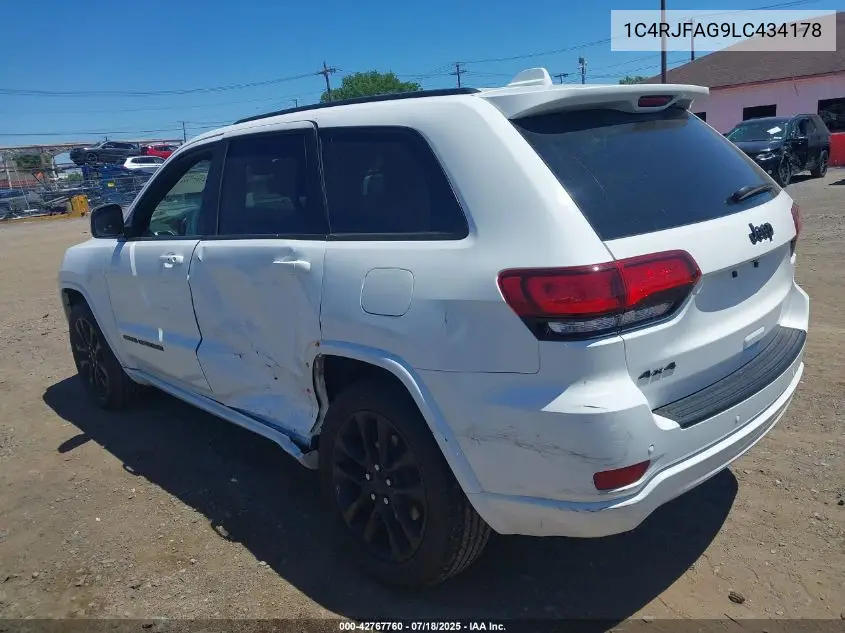 2020 Jeep Grand Cherokee Altitude 4X4 VIN: 1C4RJFAG9LC434178 Lot: 42767760