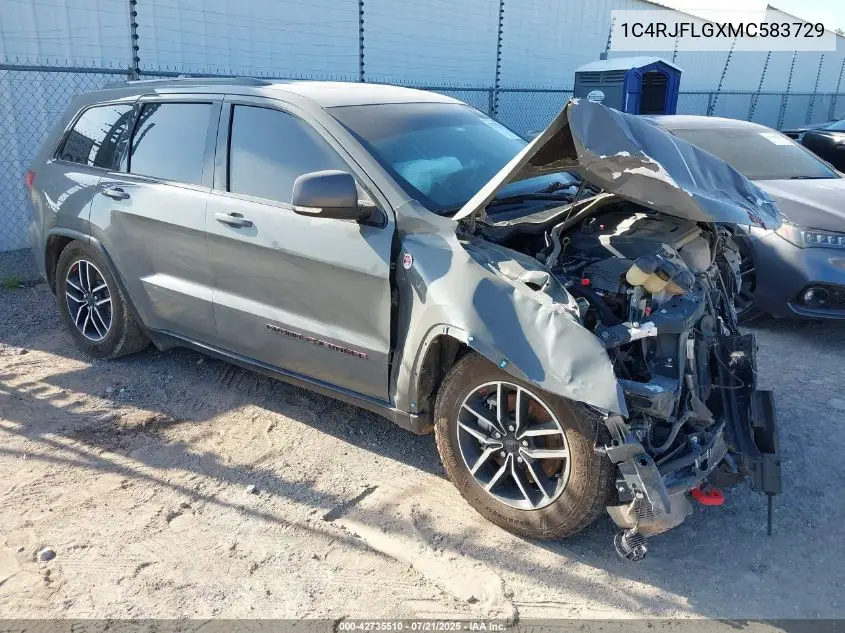 2021 Jeep Grand Cherokee Trailhawk 4X4 VIN: 1C4RJFLGXMC583729 Lot: 42735510