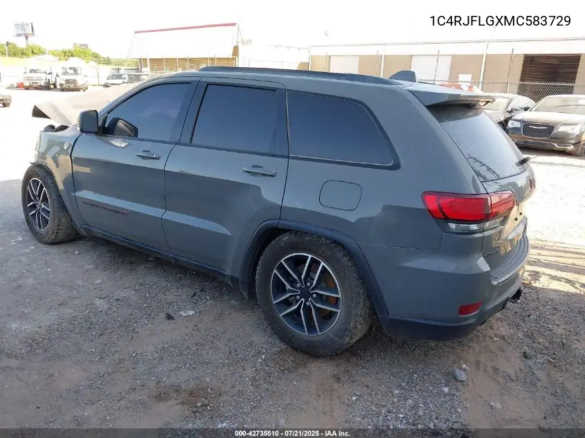 2021 Jeep Grand Cherokee Trailhawk 4X4 VIN: 1C4RJFLGXMC583729 Lot: 42735510