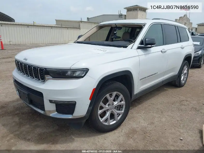 2022 Jeep Grand Cherokee L Limited 4X2 VIN: 1C4RJJBG7N8636590 Lot: 42765332
