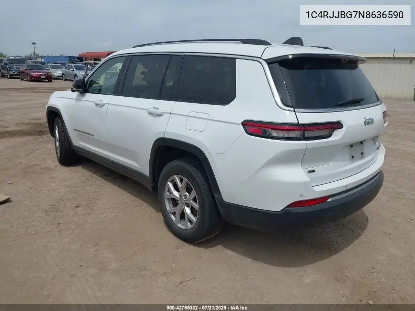2022 Jeep Grand Cherokee L Limited 4X2 VIN: 1C4RJJBG7N8636590 Lot: 42765332