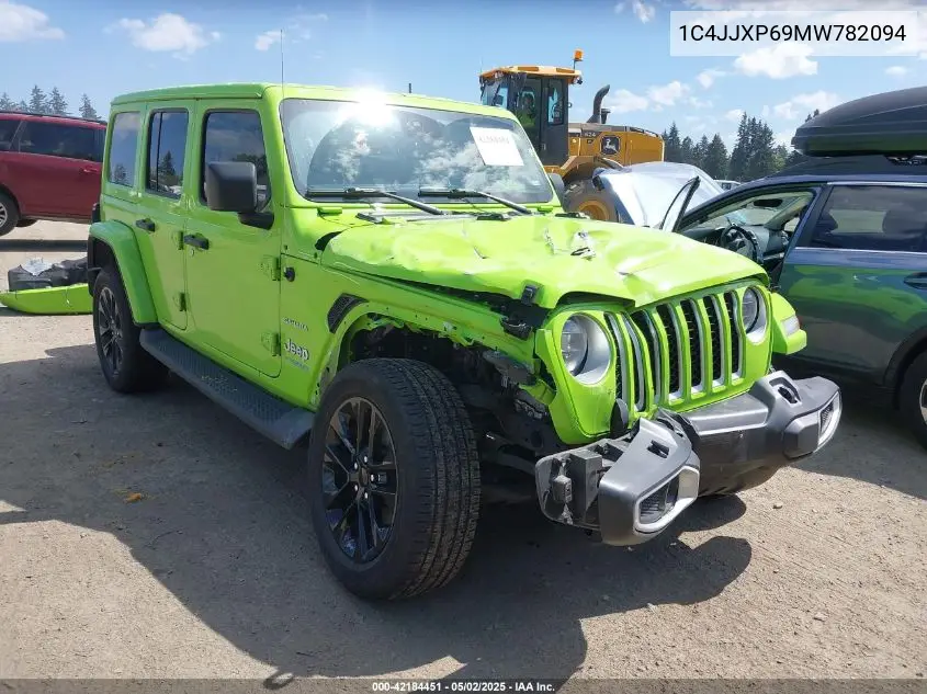 2021 Jeep Wrangler 4Xe Unlimited Sahara 4X4 VIN: 1C4JJXP69MW782094 Lot: 42184451