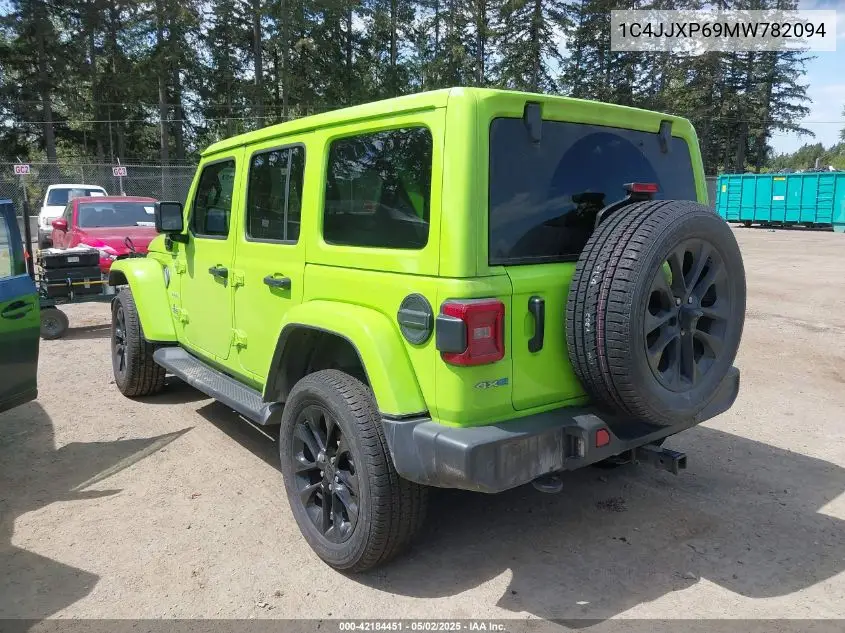 2021 Jeep Wrangler 4Xe Unlimited Sahara 4X4 VIN: 1C4JJXP69MW782094 Lot: 42184451
