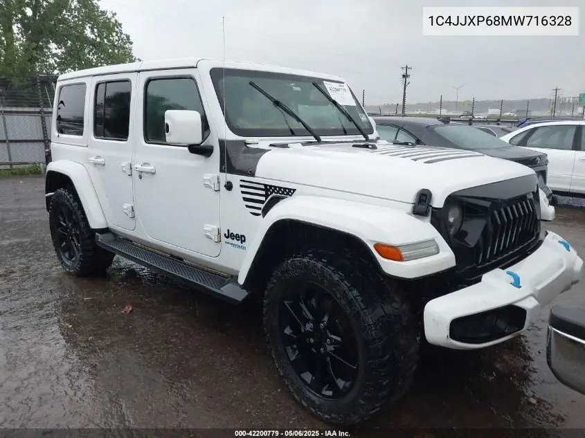 2021 Jeep Wrangler 4Xe Unlimited High Altitude 4X4 VIN: 1C4JJXP68MW716328 Lot: 42200779