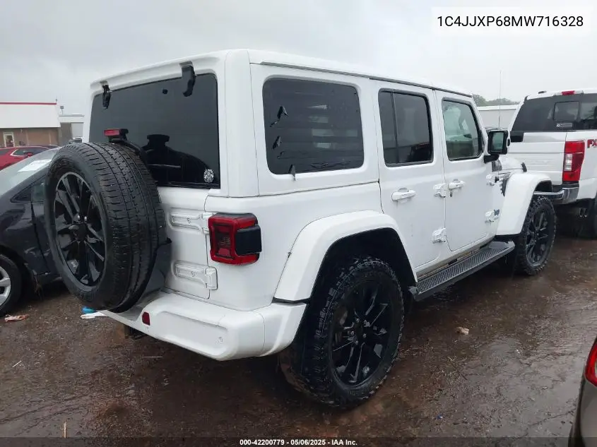2021 Jeep Wrangler 4Xe Unlimited High Altitude 4X4 VIN: 1C4JJXP68MW716328 Lot: 42200779