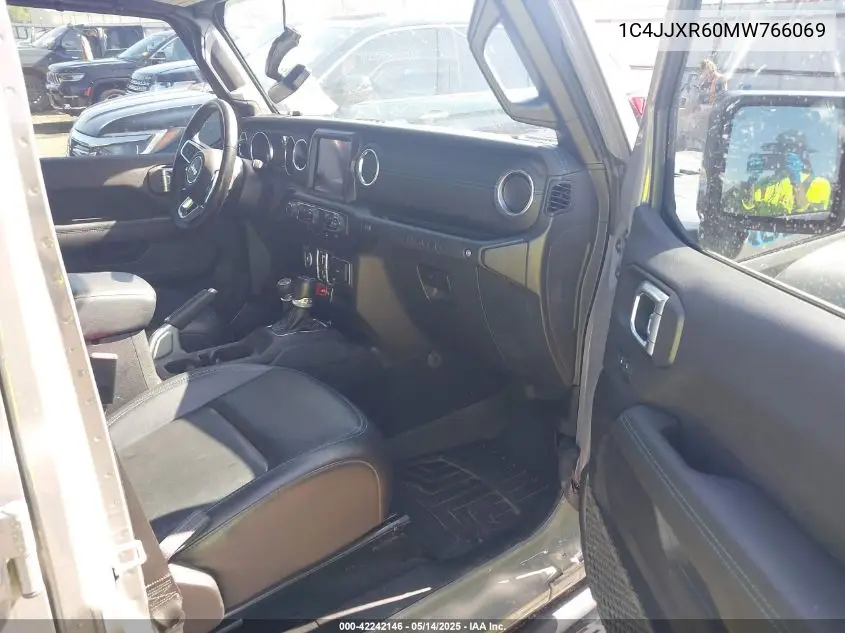 2021 Jeep Wrangler 4Xe Unlimited Rubicon 4X4 VIN: 1C4JJXR60MW766069 Lot: 42242146