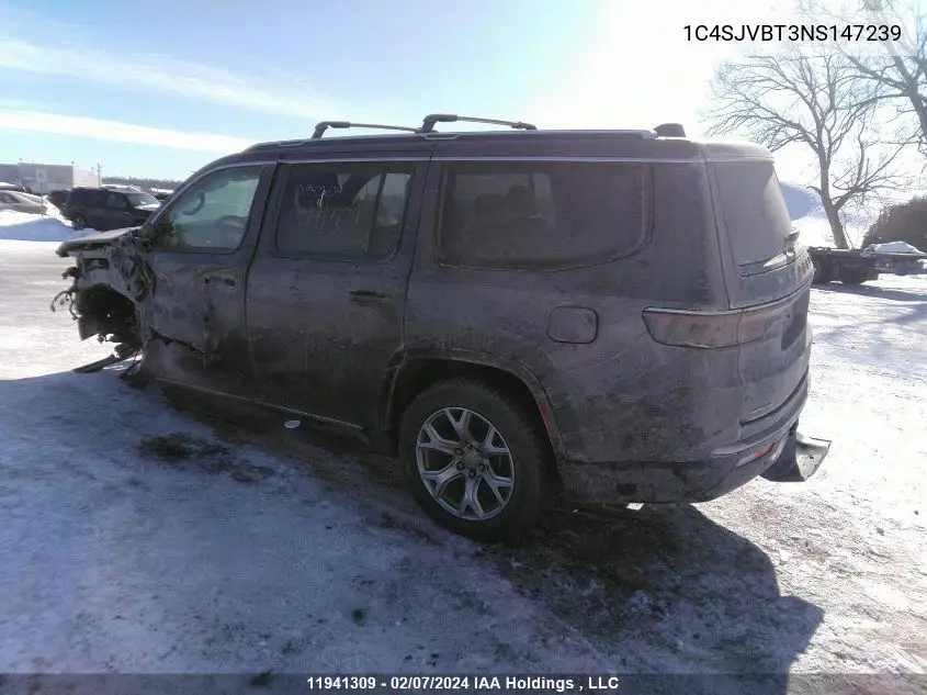 2022 Jeep Wagoneer Series Ii VIN: 1C4SJVBT3NS147239 Lot: 11941309