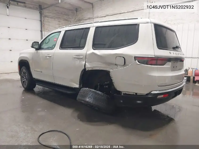 2022 Jeep Wagoneer Series Iii 4X4 VIN: 1C4SJVDT1NS202932 Lot: 41616269
