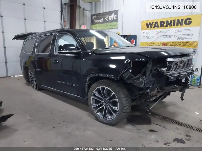 2022 Jeep Grand Wagoneer Series Iii 4X4 VIN: 1C4SJVGJ4NS110806 Lot: 41724383