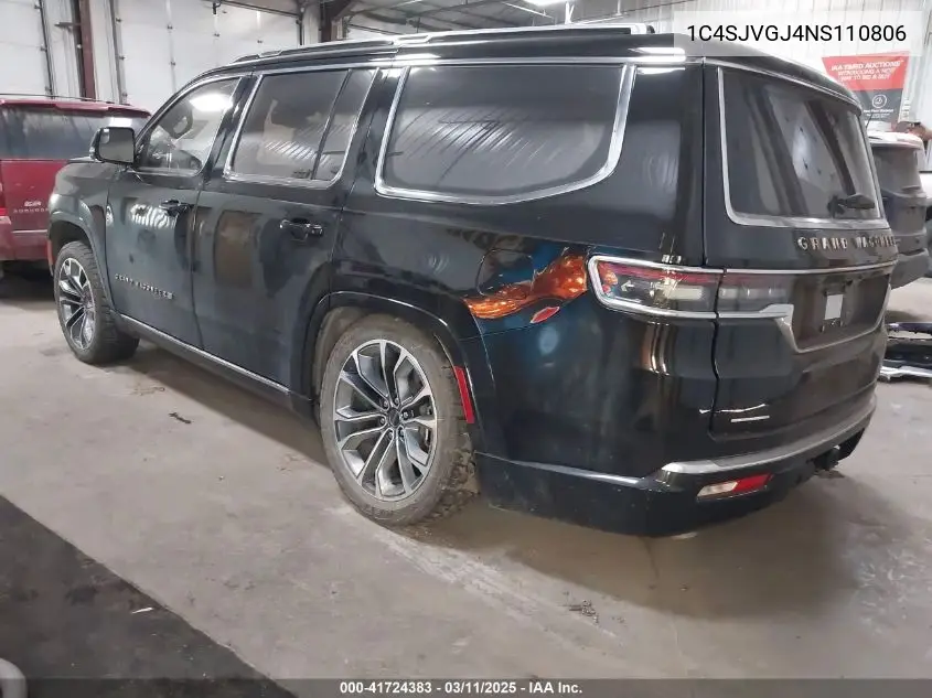2022 Jeep Grand Wagoneer Series Iii 4X4 VIN: 1C4SJVGJ4NS110806 Lot: 41724383