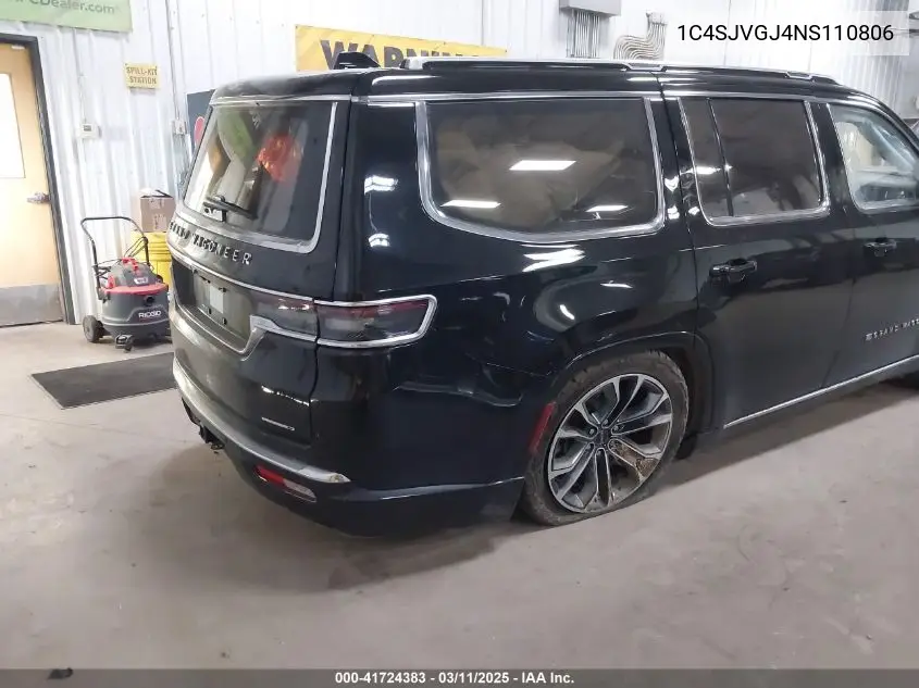 2022 Jeep Grand Wagoneer Series Iii 4X4 VIN: 1C4SJVGJ4NS110806 Lot: 41724383