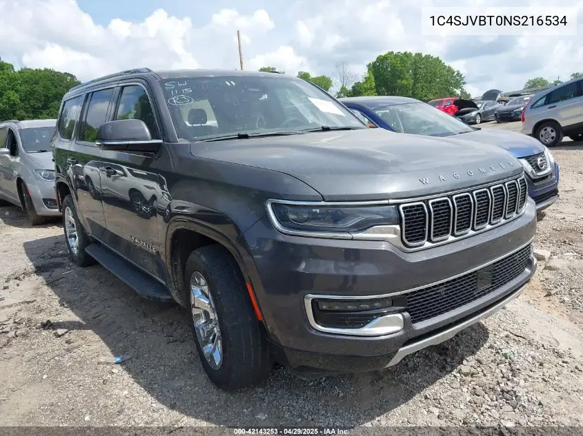 2022 Jeep Wagoneer Series Ii 4X4 VIN: 1C4SJVBT0NS216534 Lot: 42143253