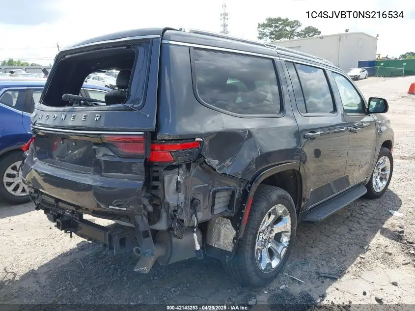 2022 Jeep Wagoneer Series Ii 4X4 VIN: 1C4SJVBT0NS216534 Lot: 42143253