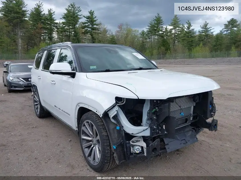 2022 Jeep Grand Wagoneer Series I 4X4 VIN: 1C4SJVEJ4NS123980 Lot: 42232770