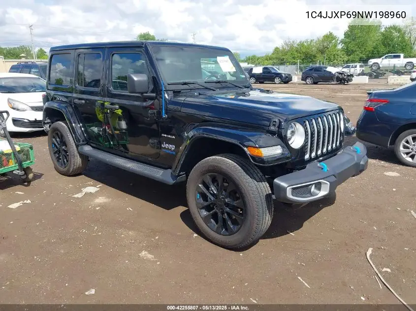 2022 Jeep Wrangler 4Xe Unlimited Sahara 4X4 VIN: 1C4JJXP69NW198960 Lot: 42255807
