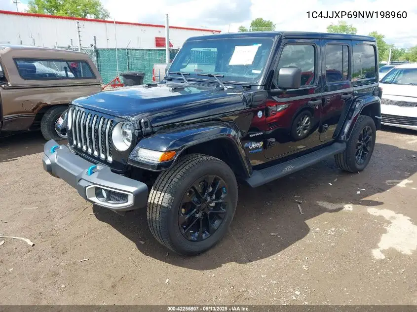 2022 Jeep Wrangler 4Xe Unlimited Sahara 4X4 VIN: 1C4JJXP69NW198960 Lot: 42255807