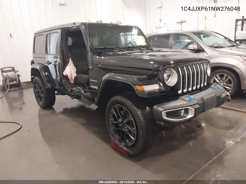 2022 Jeep Wrangler 4Xe Unlimited Sahara 4X4 VIN: 1C4JJXP61NW276048 Lot: 42263553
