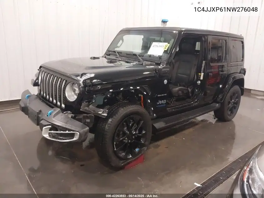2022 Jeep Wrangler 4Xe Unlimited Sahara 4X4 VIN: 1C4JJXP61NW276048 Lot: 42263553