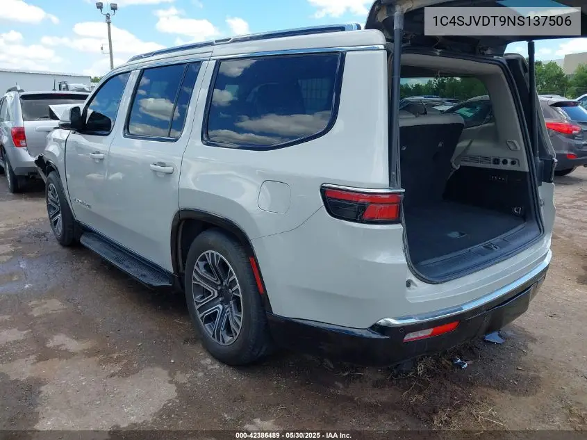 2022 Jeep Wagoneer Series Iii 4X4 VIN: 1C4SJVDT9NS137506 Lot: 42386489