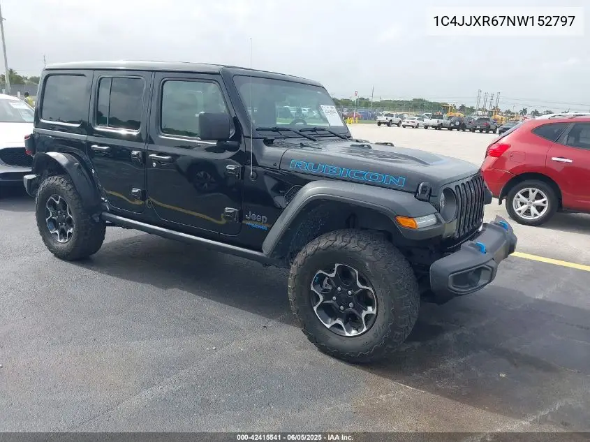 2022 Jeep Wrangler 4Xe Unlimited Rubicon 4X4 VIN: 1C4JJXR67NW152797 Lot: 42415541