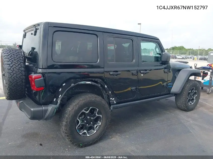2022 Jeep Wrangler 4Xe Unlimited Rubicon 4X4 VIN: 1C4JJXR67NW152797 Lot: 42415541