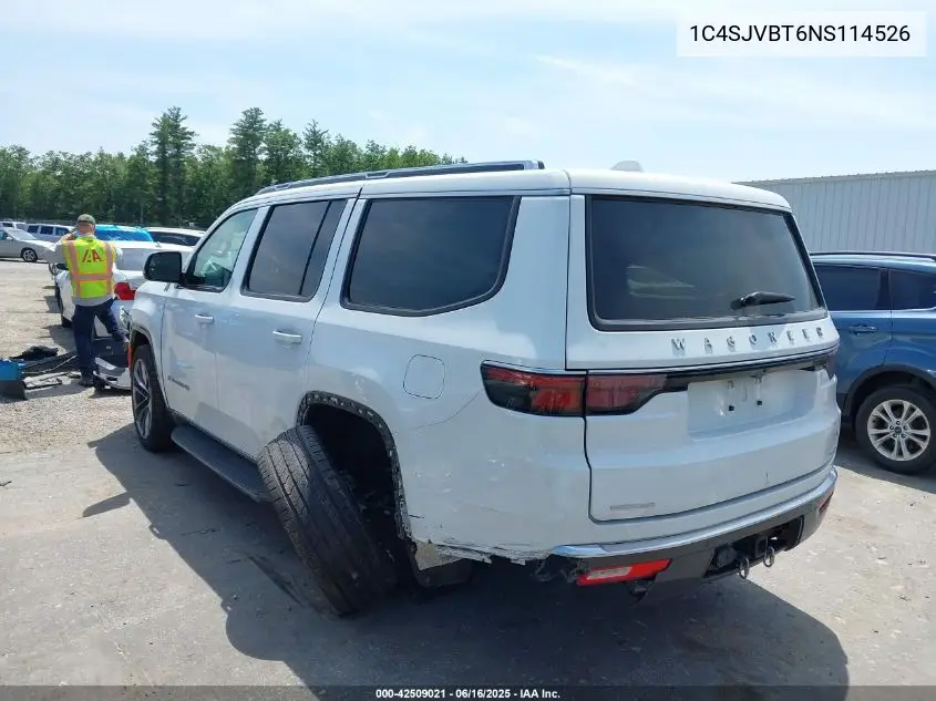 2022 Jeep Wagoneer Series Ii 4X4 VIN: 1C4SJVBT6NS114526 Lot: 42509021