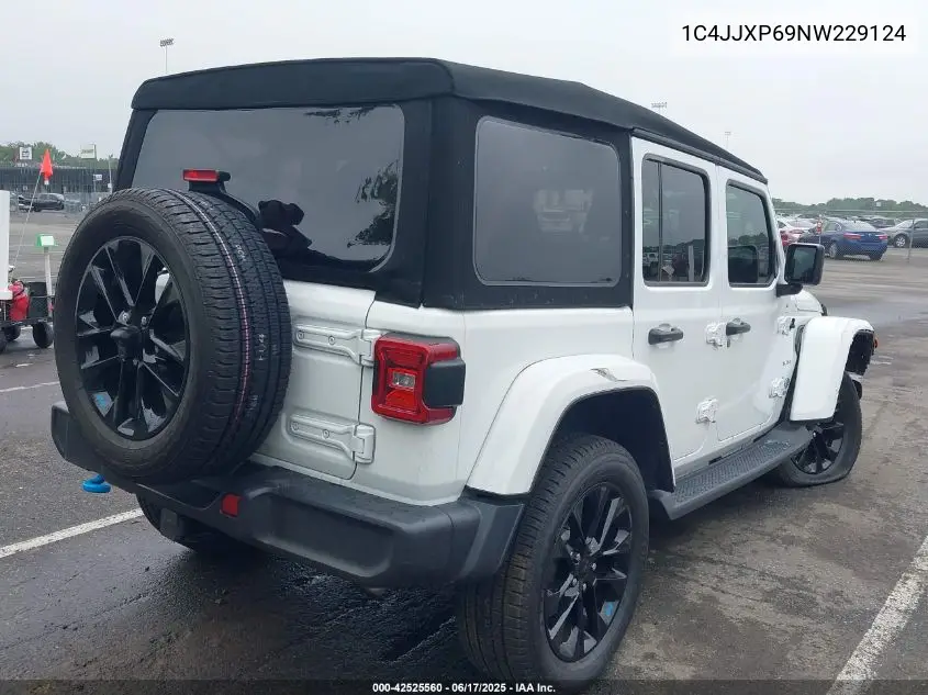 2022 Jeep Wrangler 4Xe Unlimited Sahara 4X4 VIN: 1C4JJXP69NW229124 Lot: 42525560