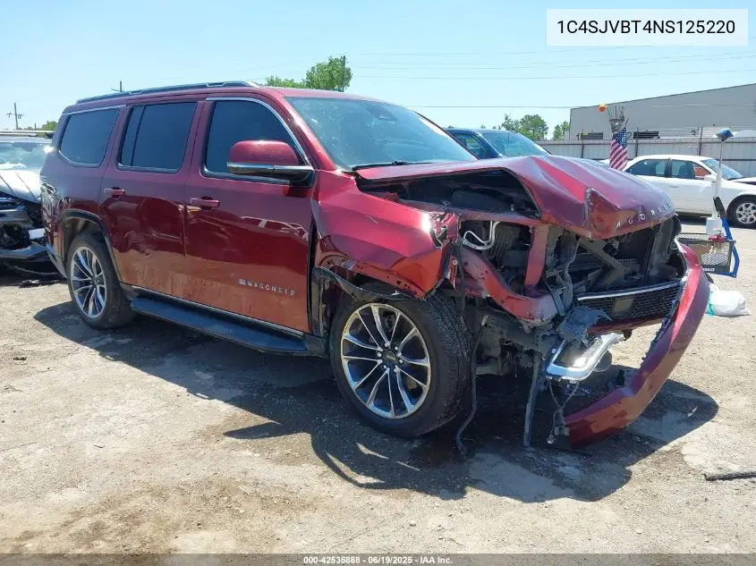 2022 Jeep Wagoneer Series Ii VIN: 1C4SJVBT4NS125220 Lot: 42535888