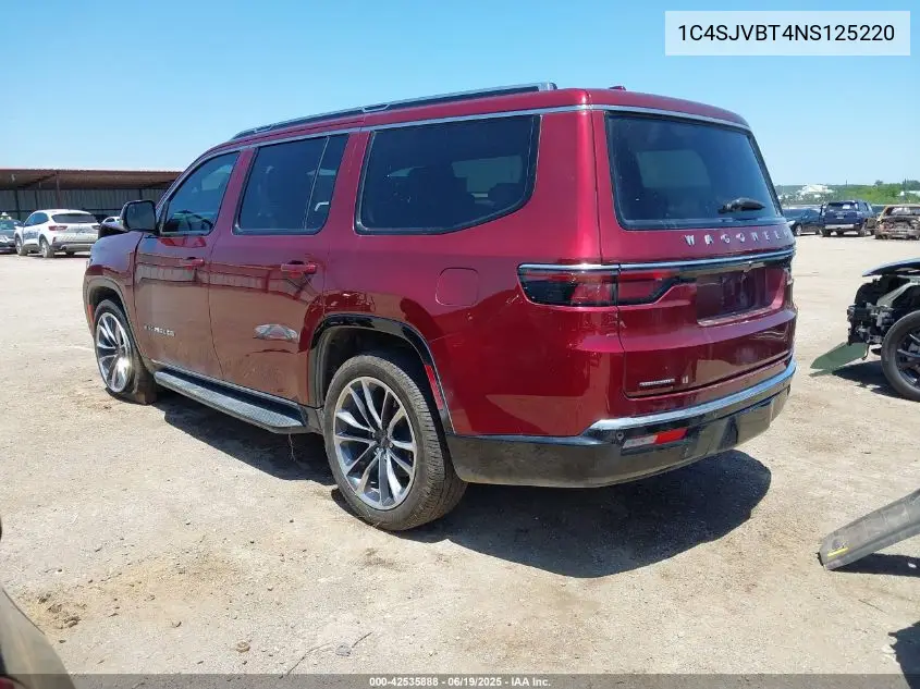 2022 Jeep Wagoneer Series Ii VIN: 1C4SJVBT4NS125220 Lot: 42535888