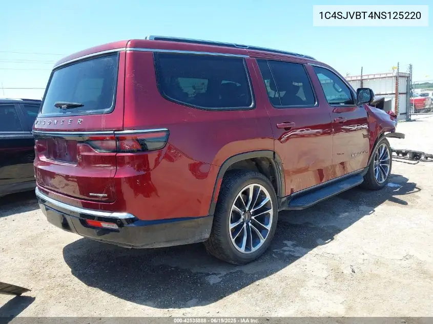 2022 Jeep Wagoneer Series Ii VIN: 1C4SJVBT4NS125220 Lot: 42535888