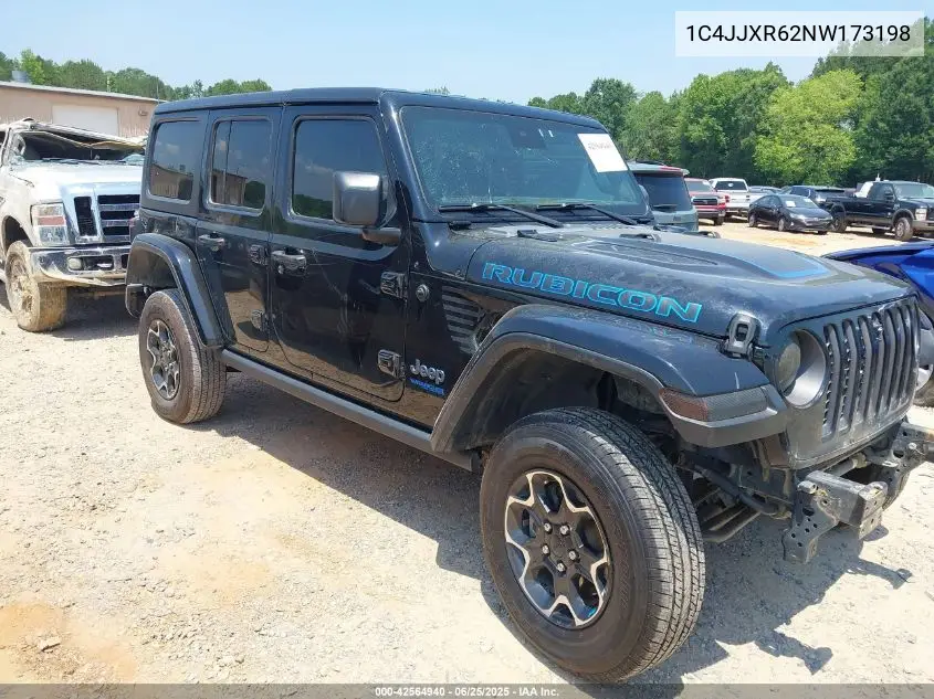2022 Jeep Wrangler 4Xe Unlimited Rubicon 4X4 VIN: 1C4JJXR62NW173198 Lot: 42564940