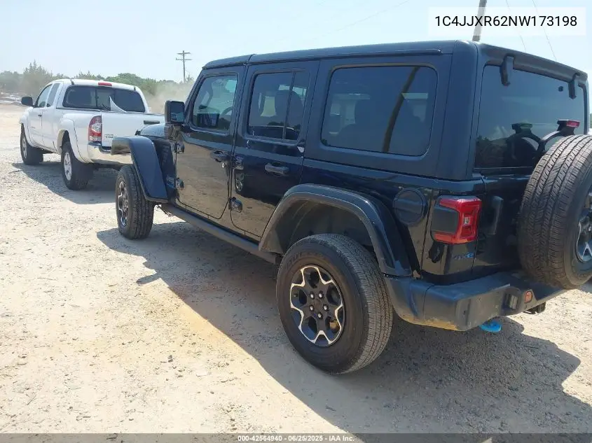 2022 Jeep Wrangler 4Xe Unlimited Rubicon 4X4 VIN: 1C4JJXR62NW173198 Lot: 42564940