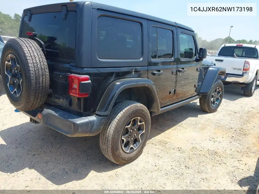 2022 Jeep Wrangler 4Xe Unlimited Rubicon 4X4 VIN: 1C4JJXR62NW173198 Lot: 42564940