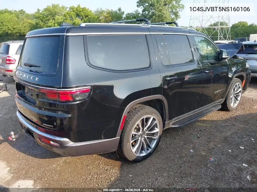 2022 Jeep Wagoneer Series Ii 4X4 VIN: 1C4SJVBT5NS160106 Lot: 42602971