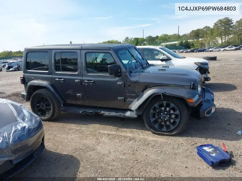 2023 Jeep Wrangler 4Xe Sahara 4X4 VIN: 1C4JJXP69PW684803 Lot: 42214320