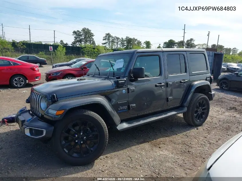 2023 Jeep Wrangler 4Xe Sahara 4X4 VIN: 1C4JJXP69PW684803 Lot: 42214320