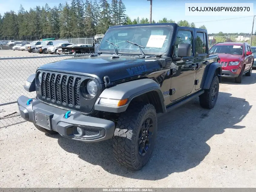 2023 Jeep Wrangler 4Xe 4X4 VIN: 1C4JJXN68PW628970 Lot: 42236528