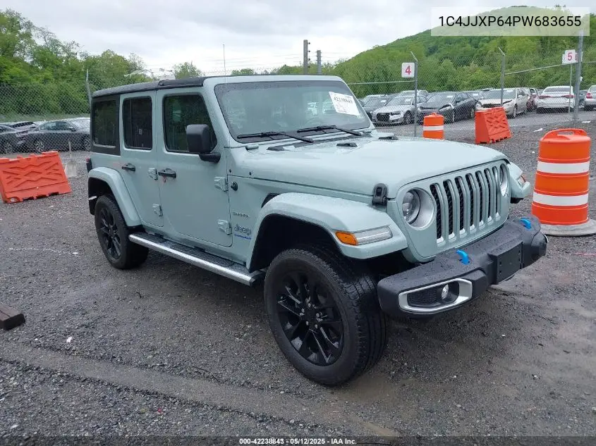 2023 Jeep Wrangler 4Xe Sahara 4X4 VIN: 1C4JJXP64PW683655 Lot: 42238843