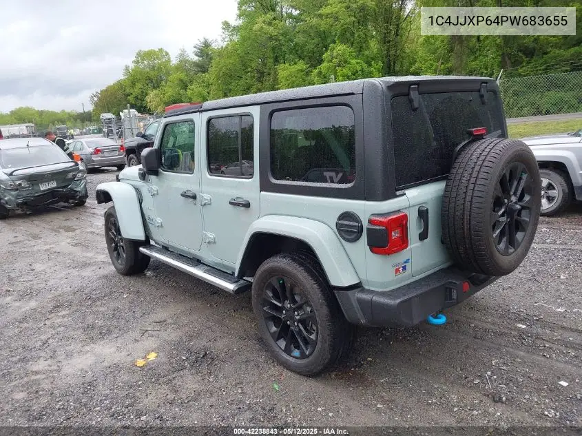 2023 Jeep Wrangler 4Xe Sahara 4X4 VIN: 1C4JJXP64PW683655 Lot: 42238843