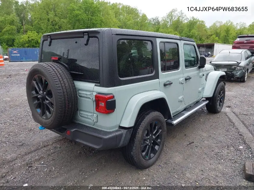 2023 Jeep Wrangler 4Xe Sahara 4X4 VIN: 1C4JJXP64PW683655 Lot: 42238843