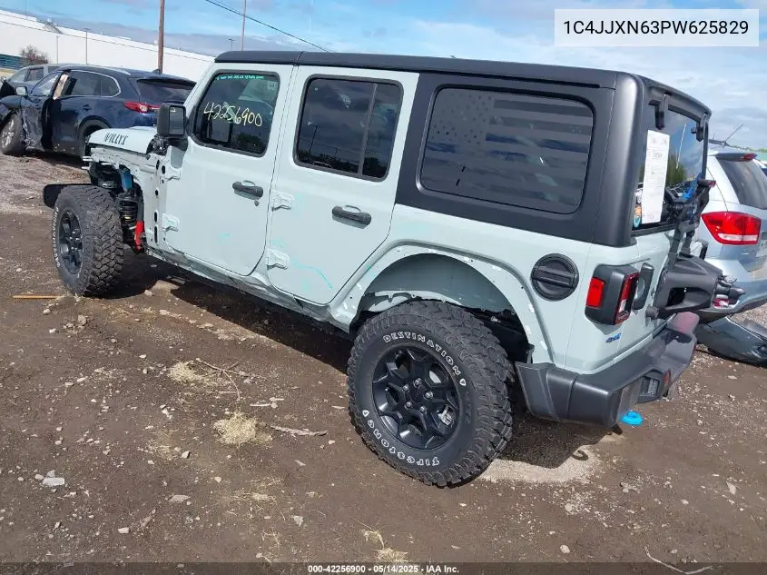 2023 Jeep Wrangler 4Xe 4X4 VIN: 1C4JJXN63PW625829 Lot: 42256900