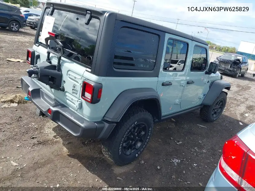 2023 Jeep Wrangler 4Xe 4X4 VIN: 1C4JJXN63PW625829 Lot: 42256900