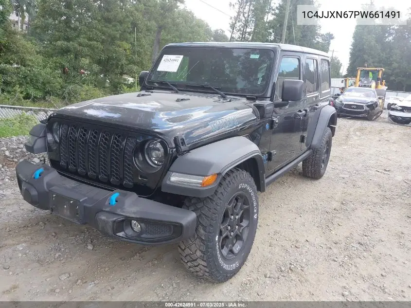 2023 Jeep Wrangler 4Xe 4X4 VIN: 1C4JJXN67PW661491 Lot: 42624991