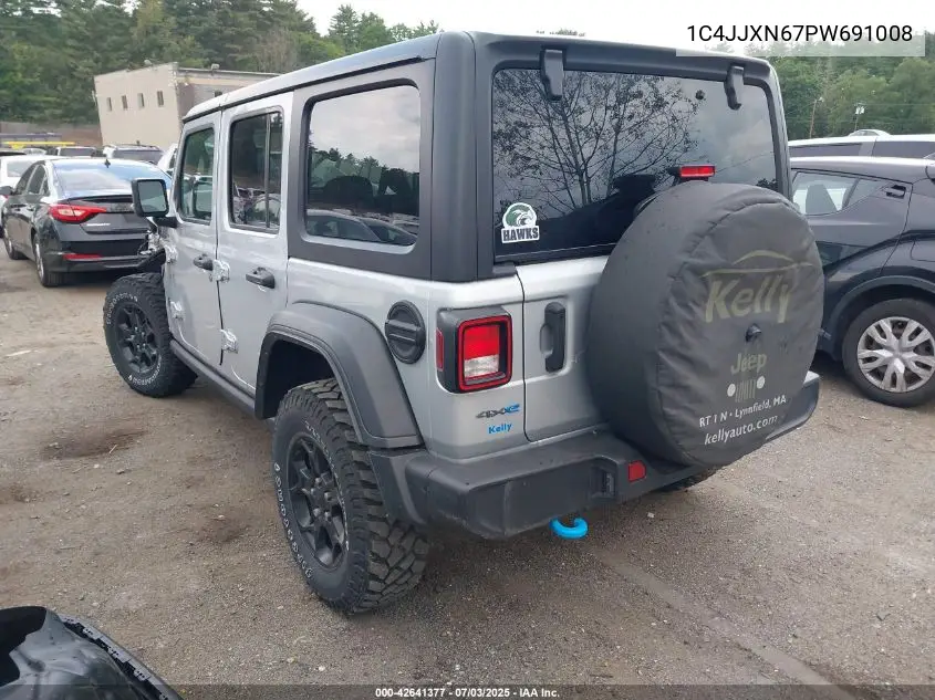 2023 Jeep Wrangler 4Xe 4X4 VIN: 1C4JJXN67PW691008 Lot: 42641377