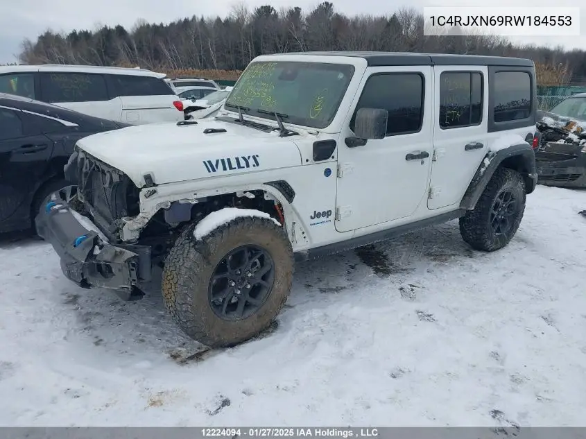 2024 Jeep Wrangler 4Xe 4-Door Willys VIN: 1C4RJXN69RW184553 Lot: 12224094