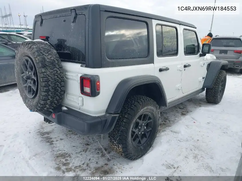 2024 Jeep Wrangler 4Xe 4-Door Willys VIN: 1C4RJXN69RW184553 Lot: 12224094