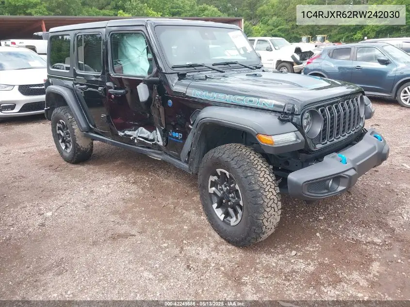 2024 Jeep Wrangler 4Xe Rubicon 4Xe VIN: 1C4RJXR62RW242030 Lot: 42249586