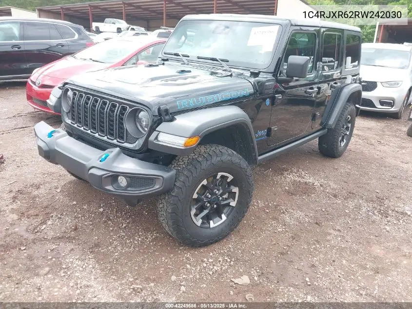 2024 Jeep Wrangler 4Xe Rubicon 4Xe VIN: 1C4RJXR62RW242030 Lot: 42249586