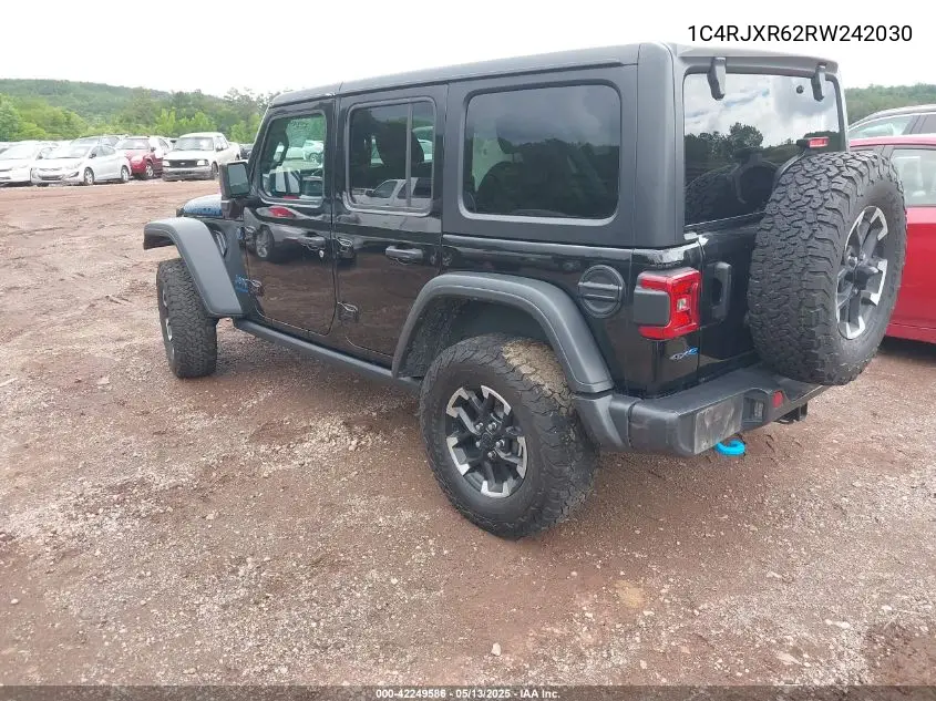 2024 Jeep Wrangler 4Xe Rubicon 4Xe VIN: 1C4RJXR62RW242030 Lot: 42249586